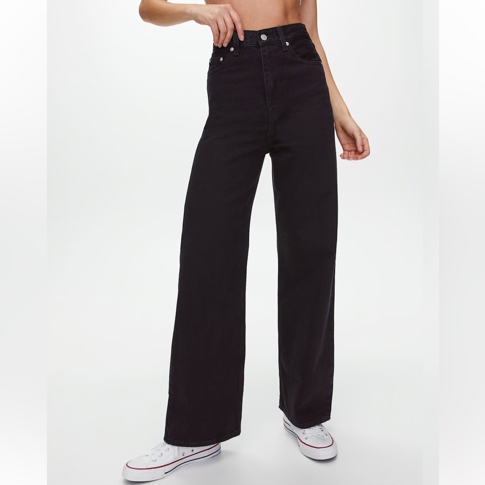 Levi’s High Loose Jeans in Grey / Black Size 31 wide leg jeans